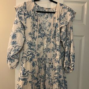 Free People Blue Floral Dress